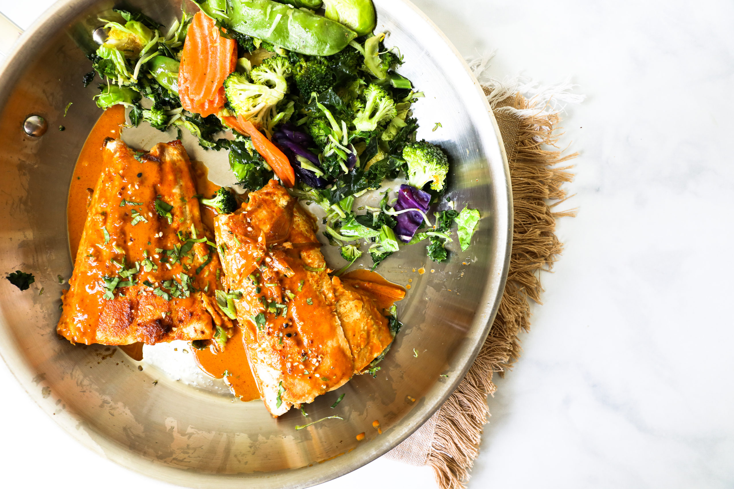 Coconut curry salmon